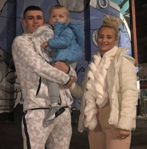 Phil Foden Snr son Phil Foden with his family.
